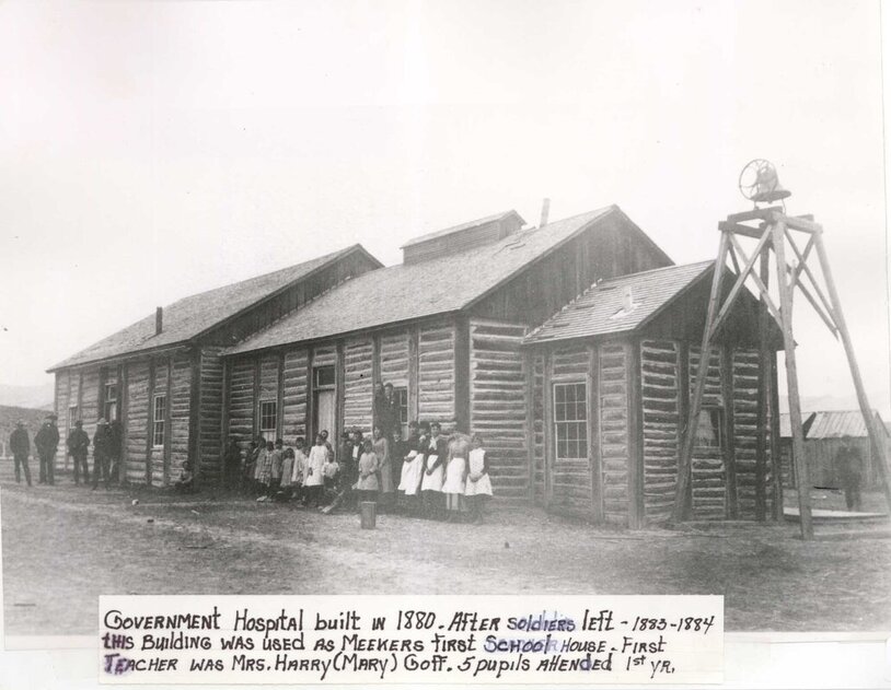 Military barracks school 1884  