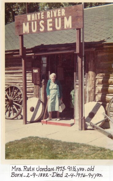 Person outside museum 1973 